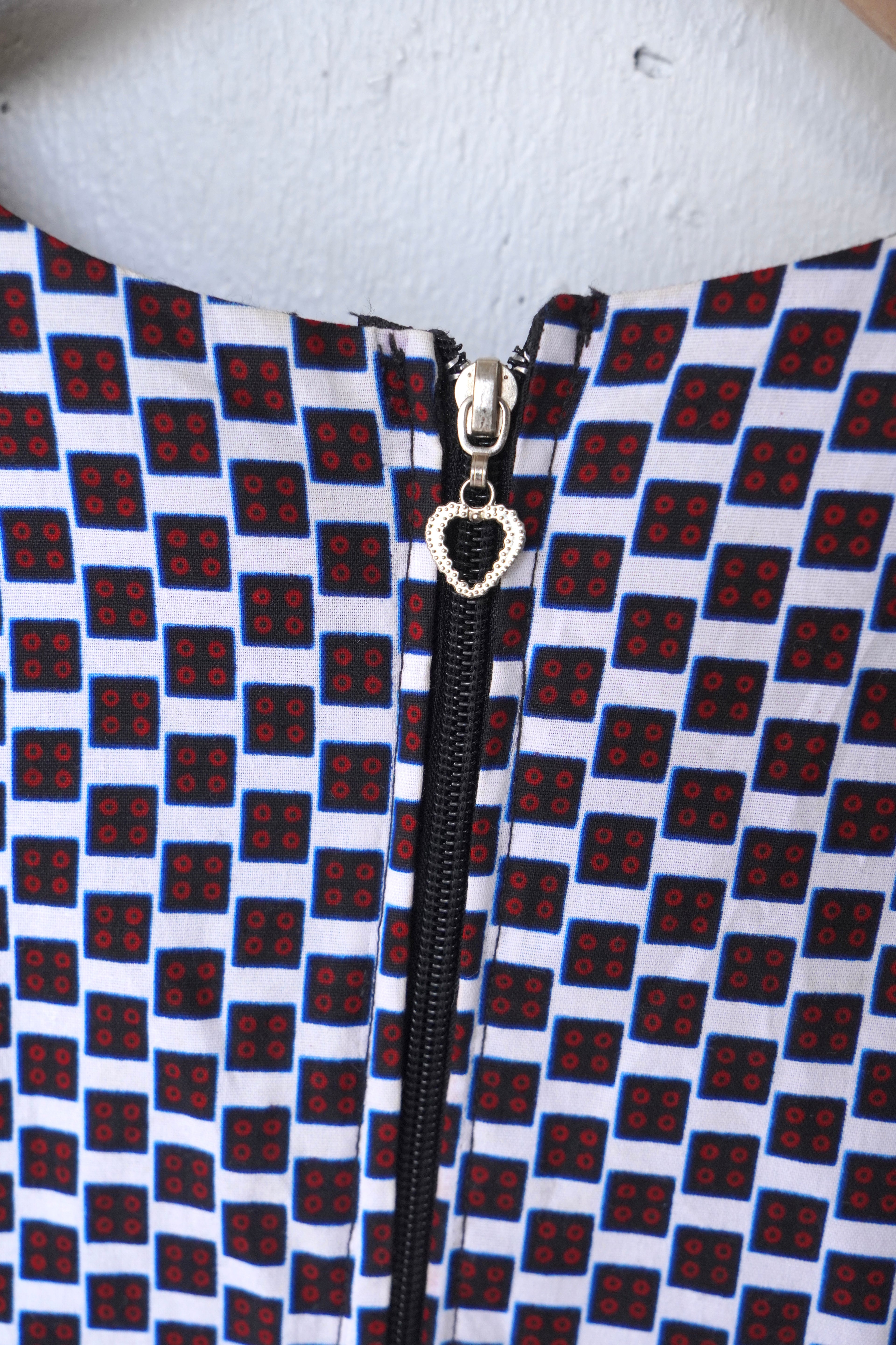 dice pattern batik one piece