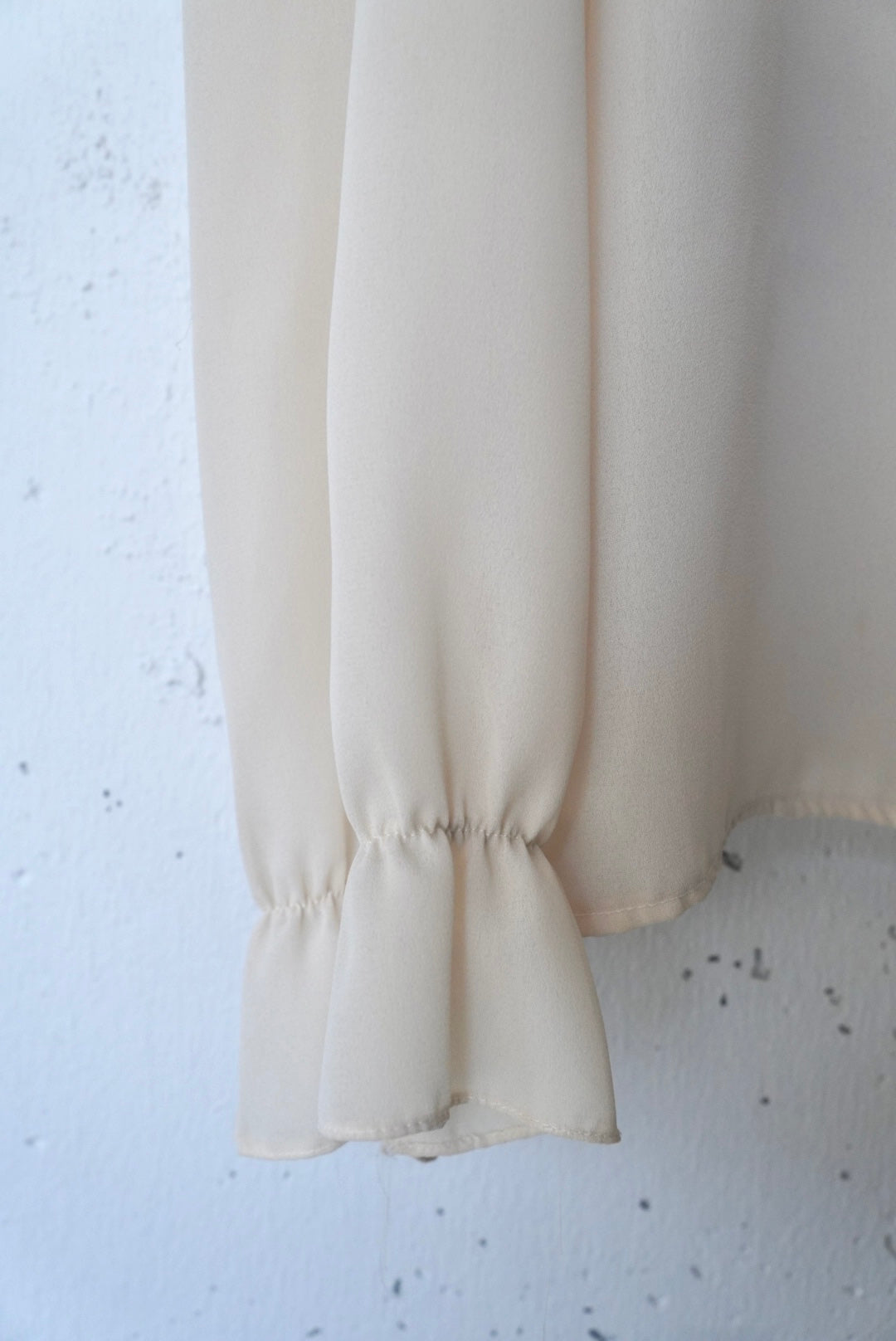 sheer frill blouse