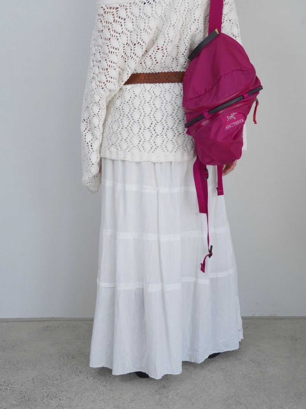 cotton tired skirt