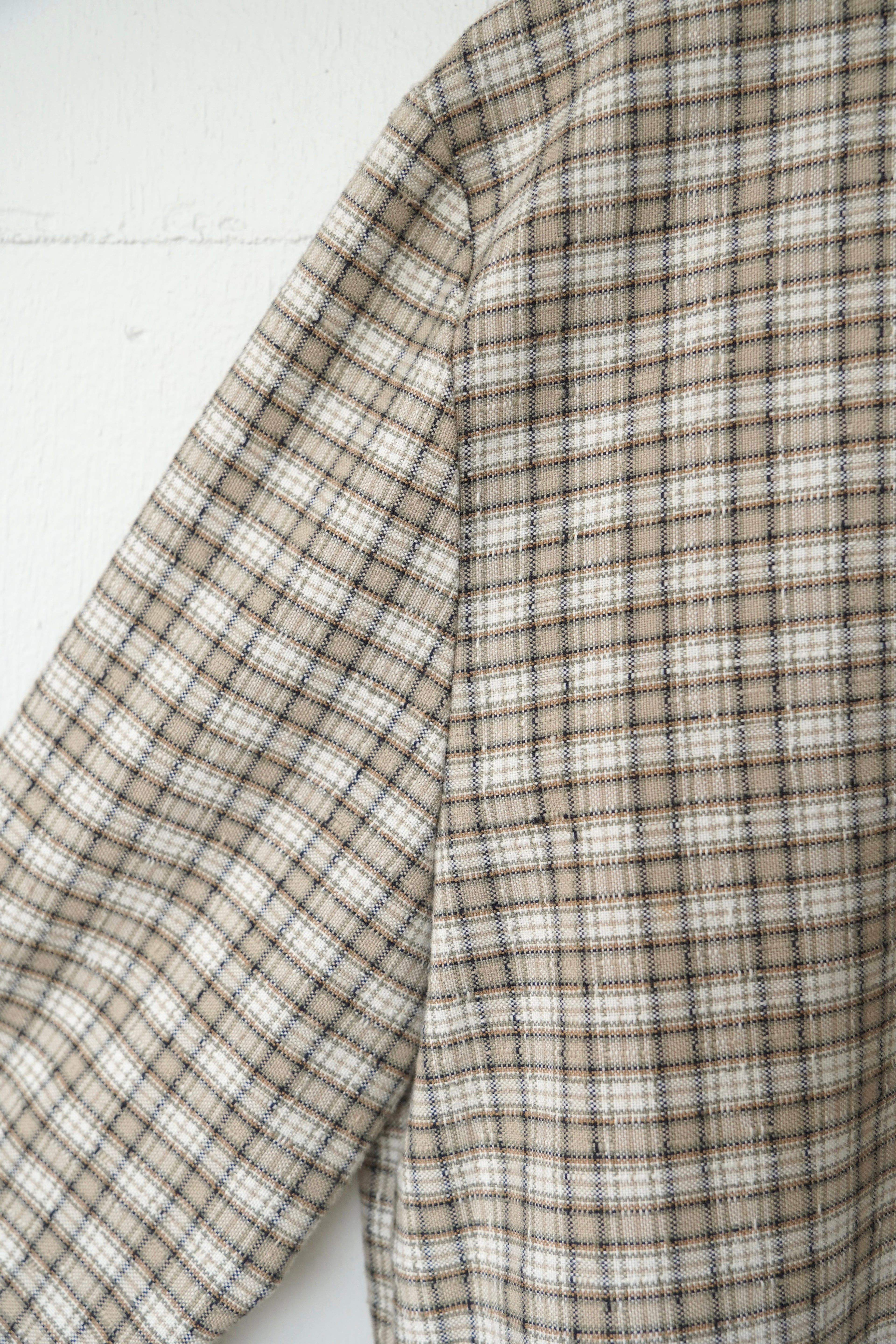 over check pattern jacket