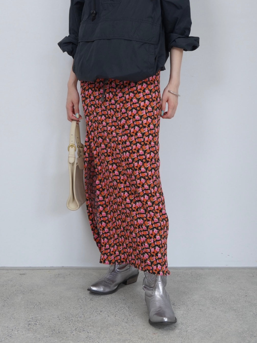 flower slit skirt