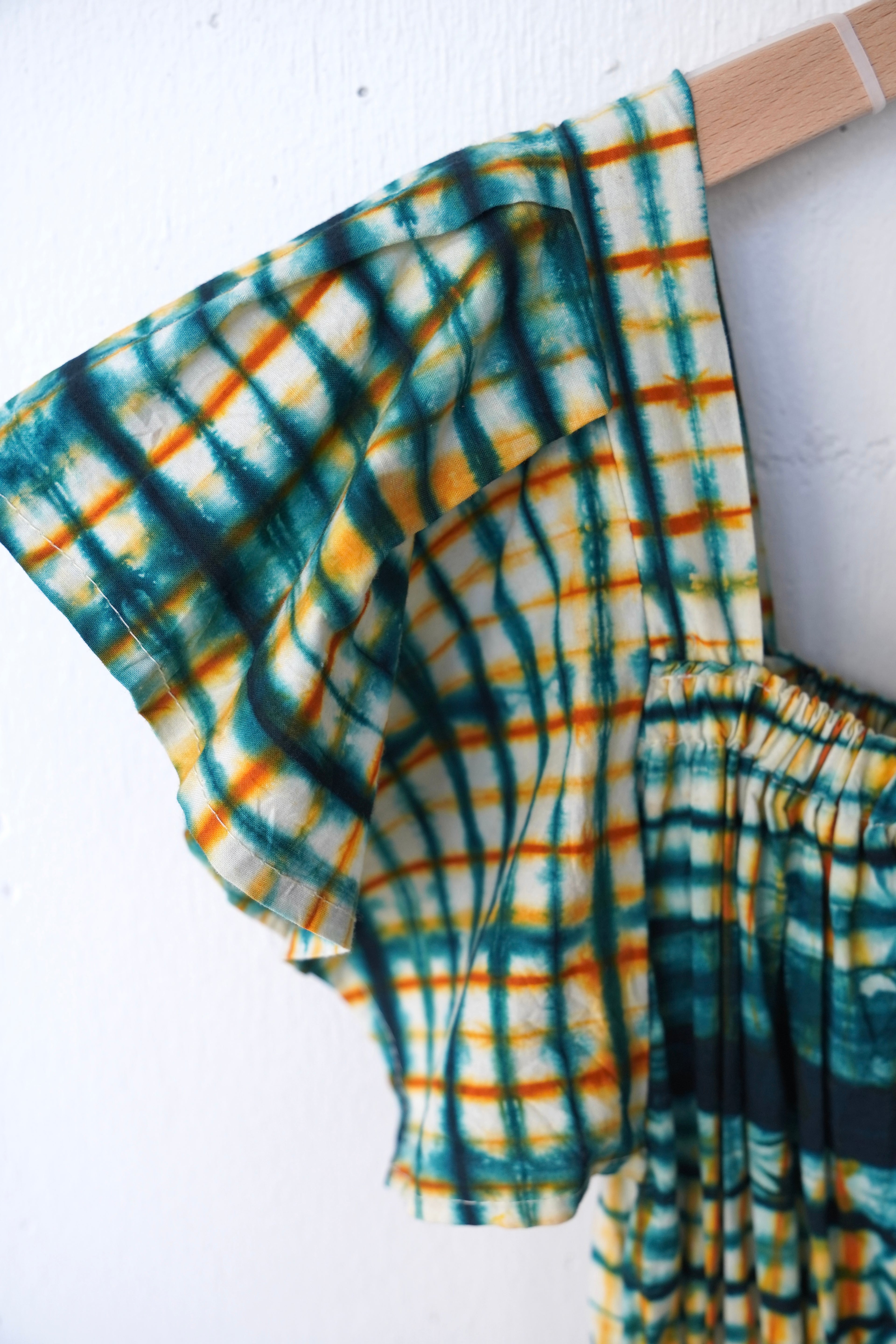 frill batik one piece