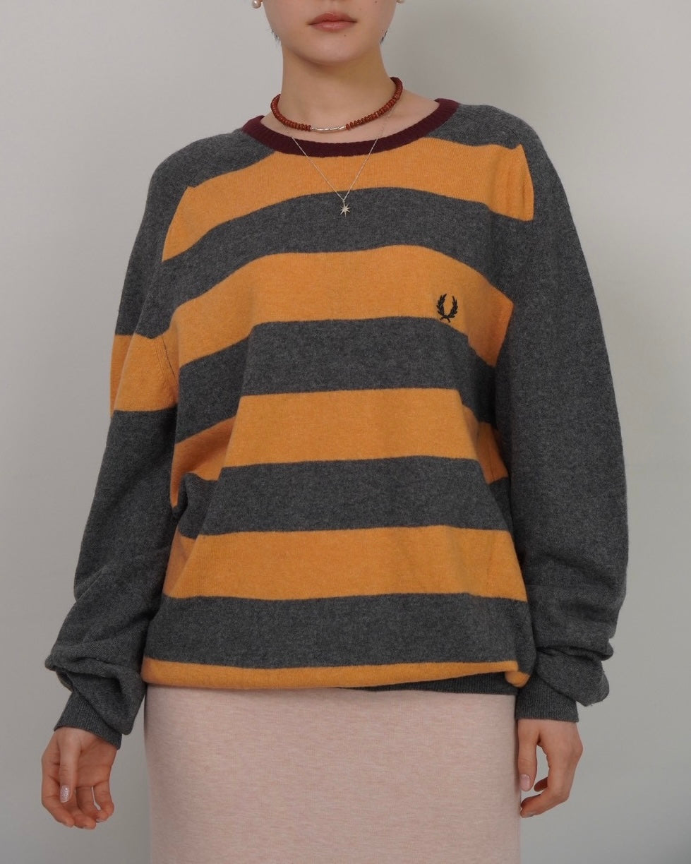 FRED PERRY border knit