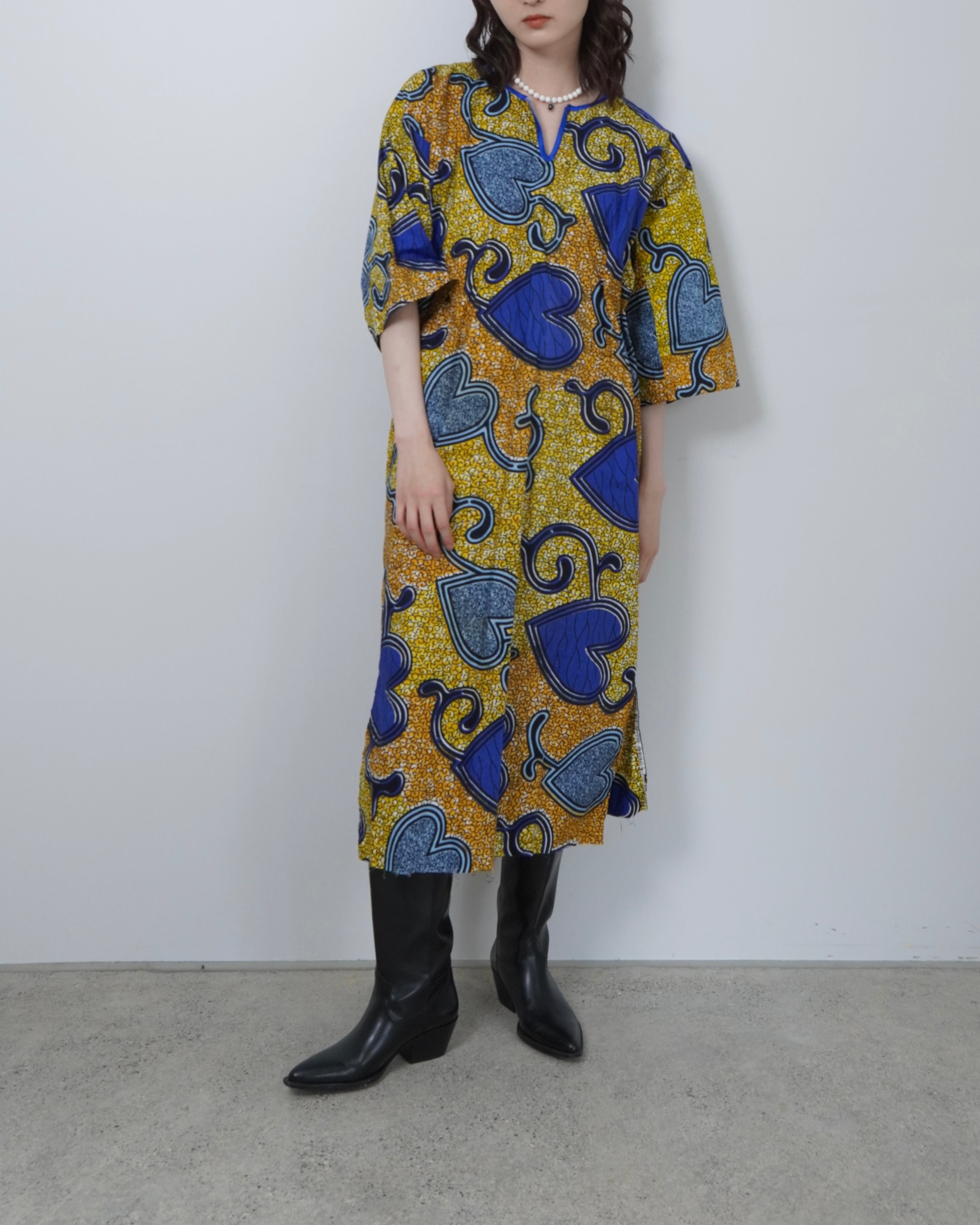 batik kaftan one piece