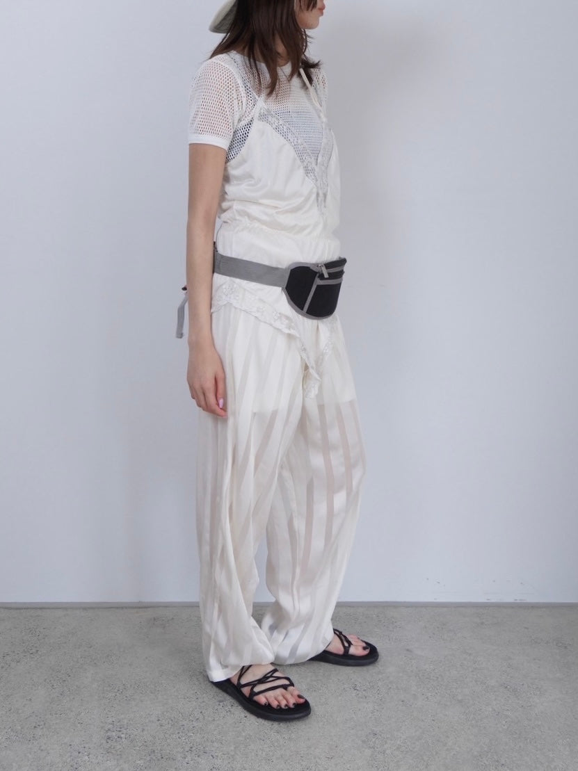 stripe sheer pants