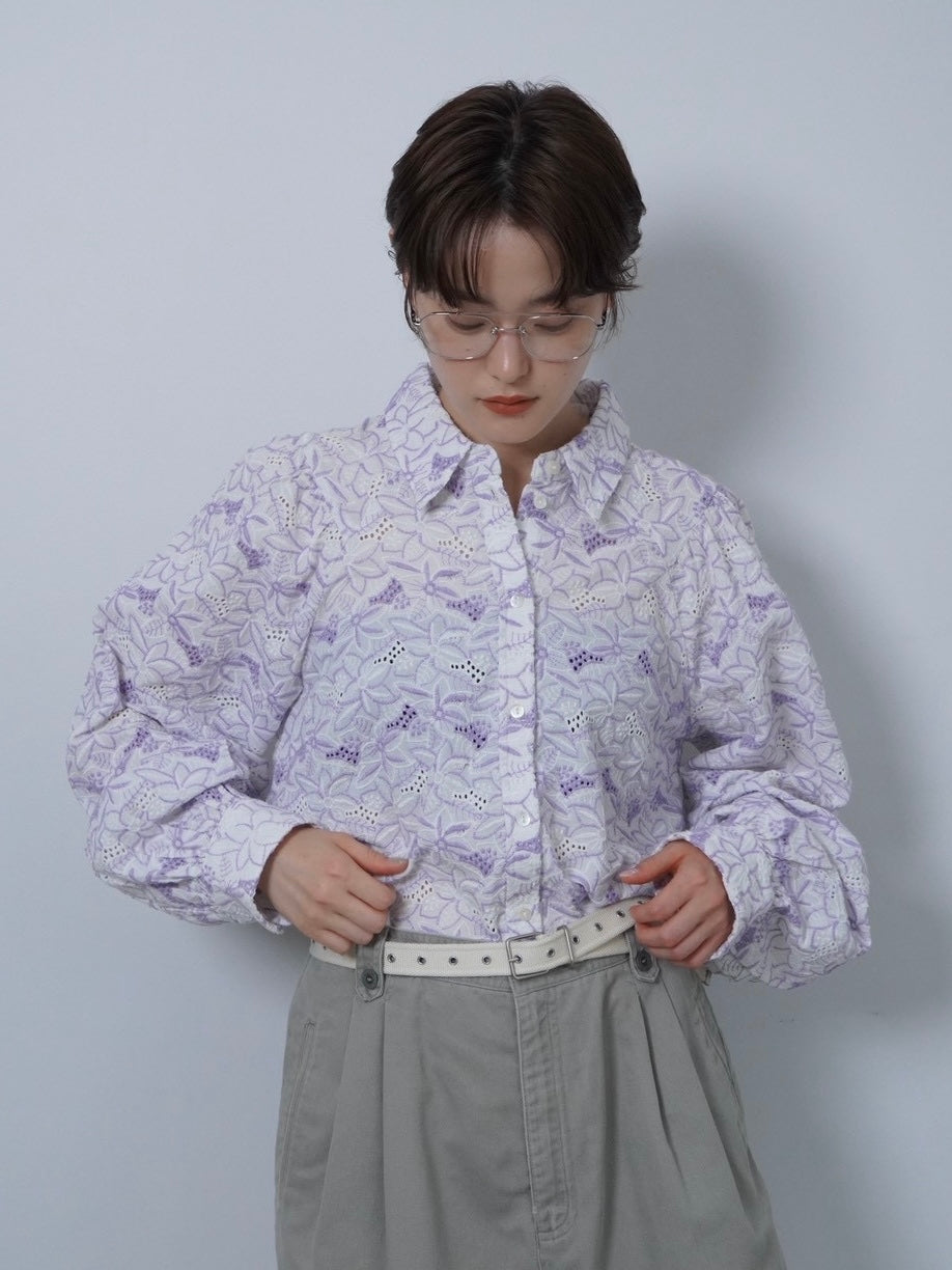 volume sleeve lace shirts