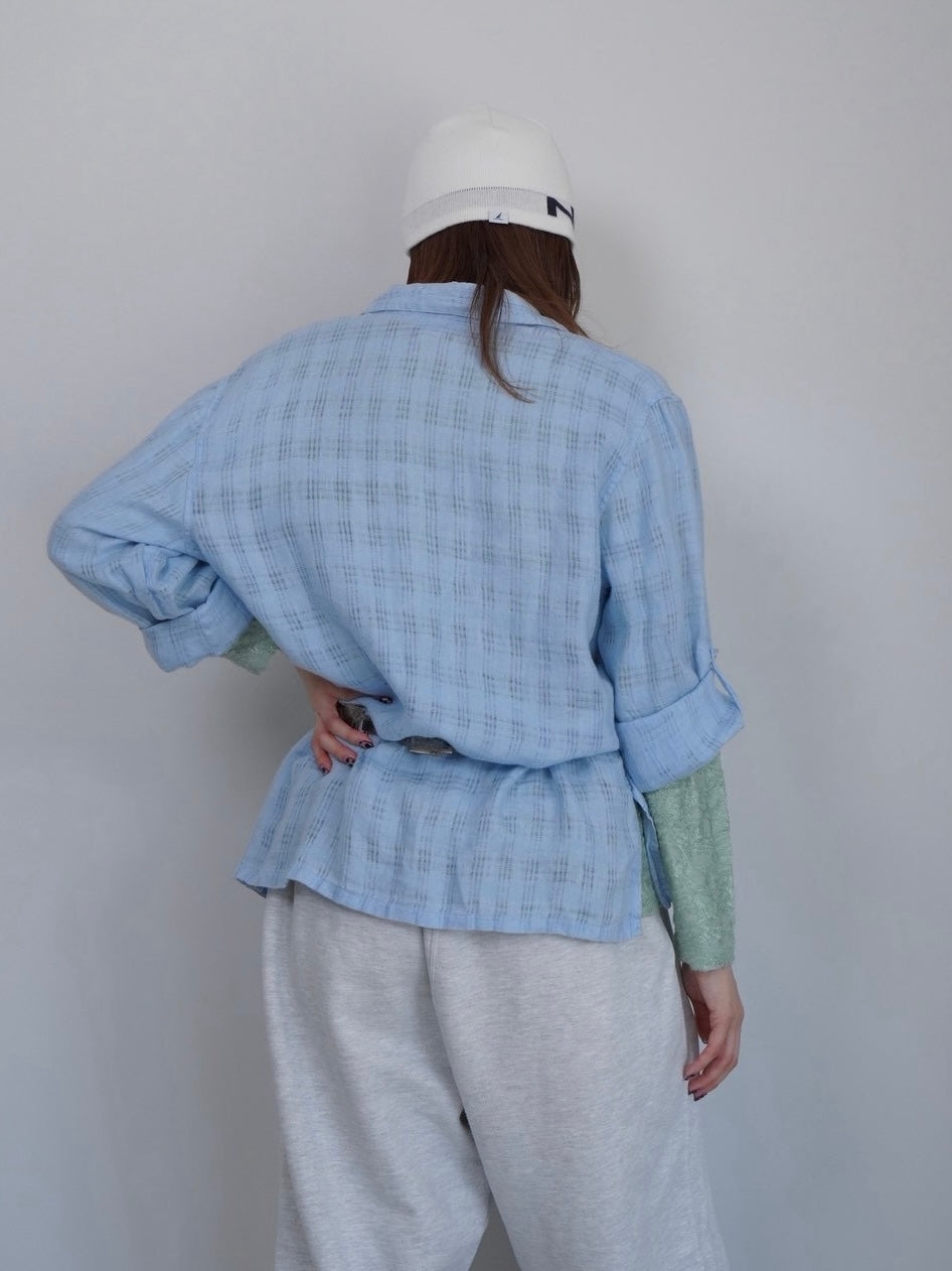 linen Blue shirt