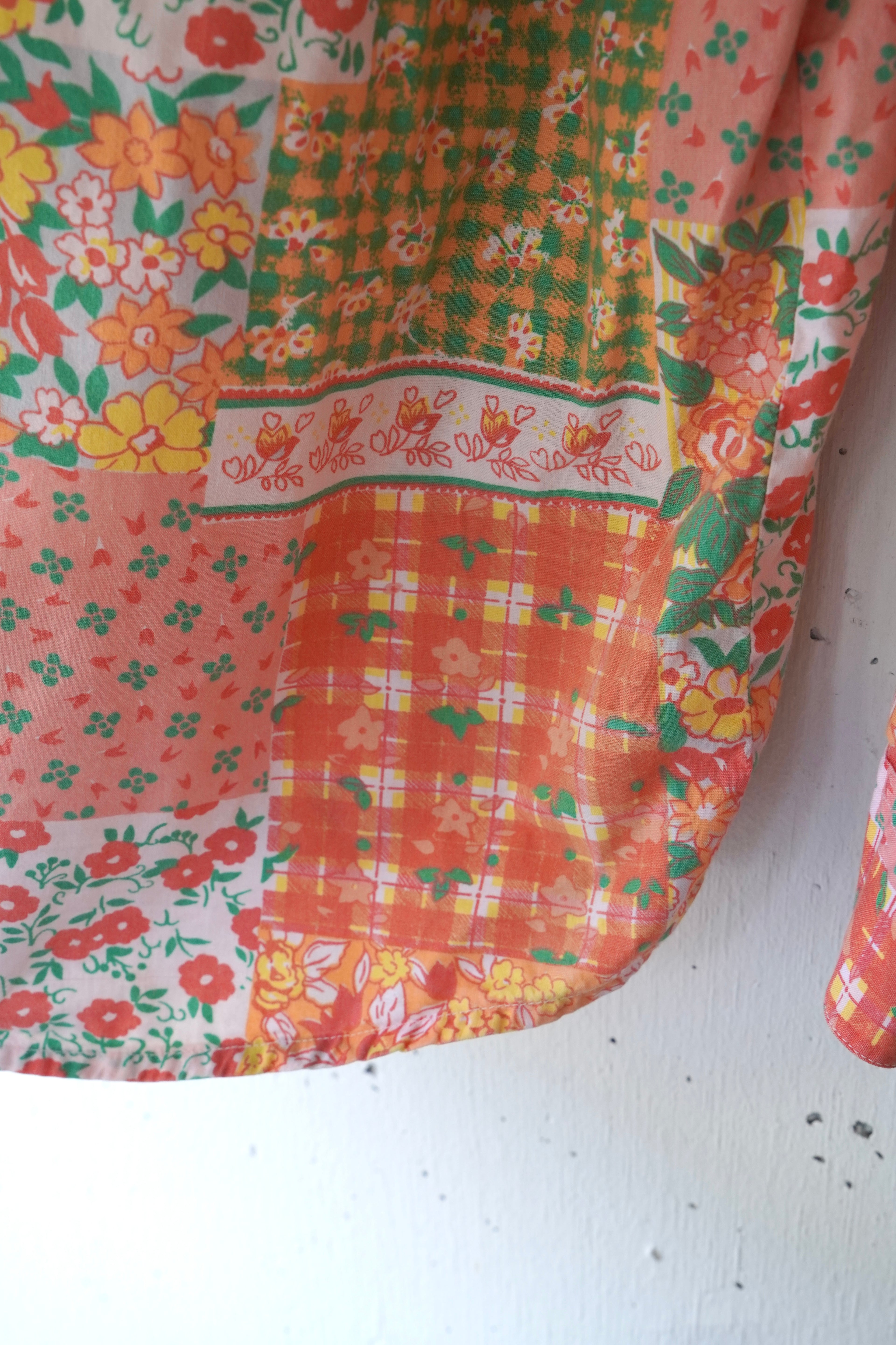 flower cotton shirt