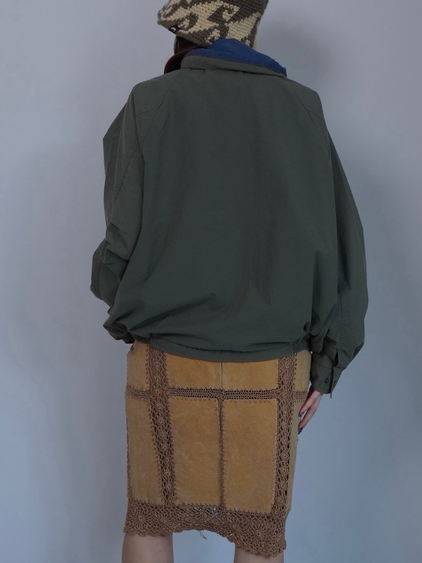 khaki nylon jumper
