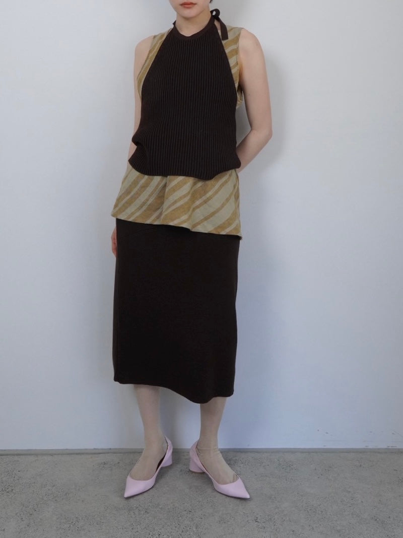 midi knit skirt