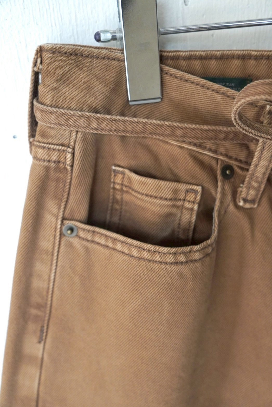 low rise denim pants