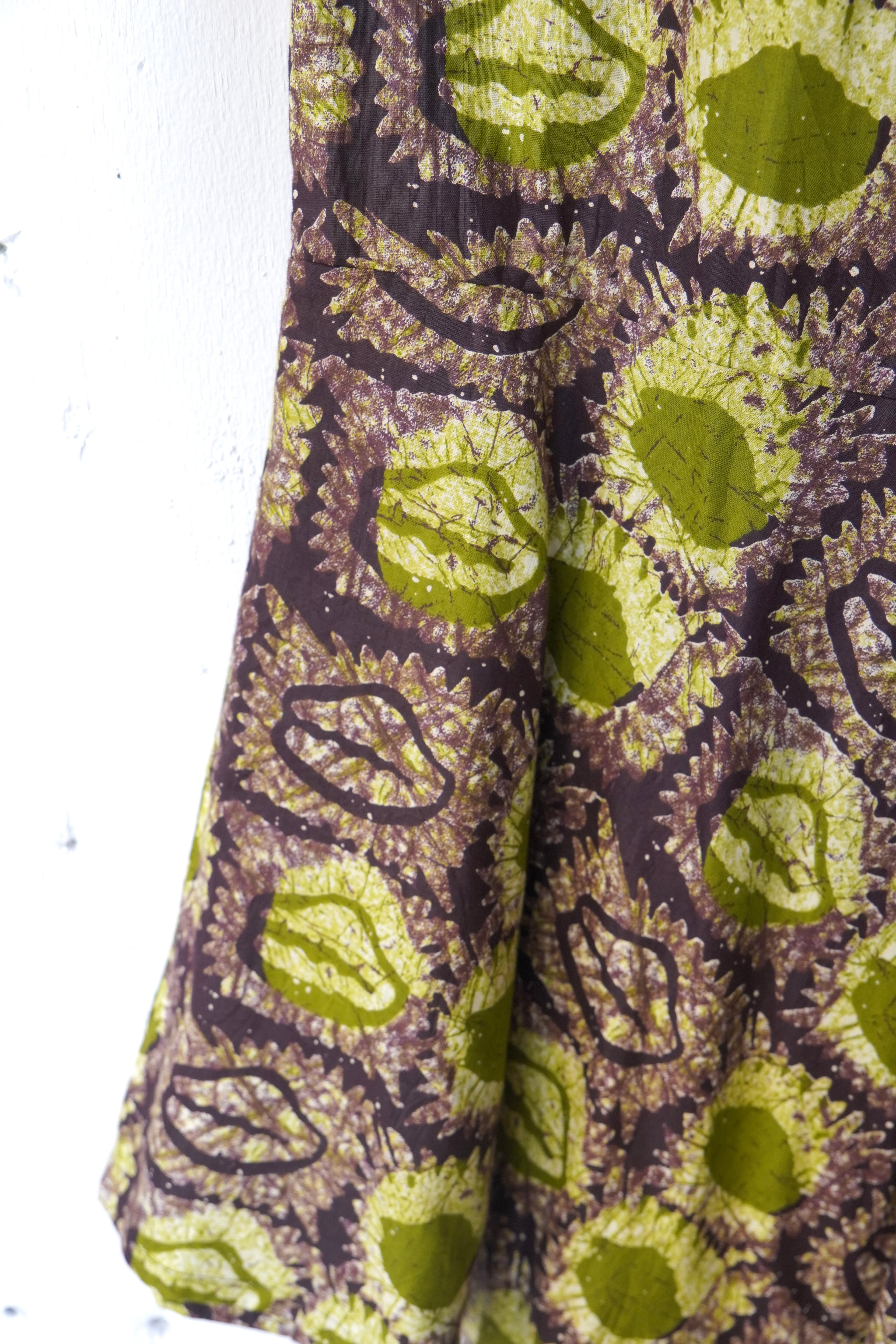 batik bloom long skirt