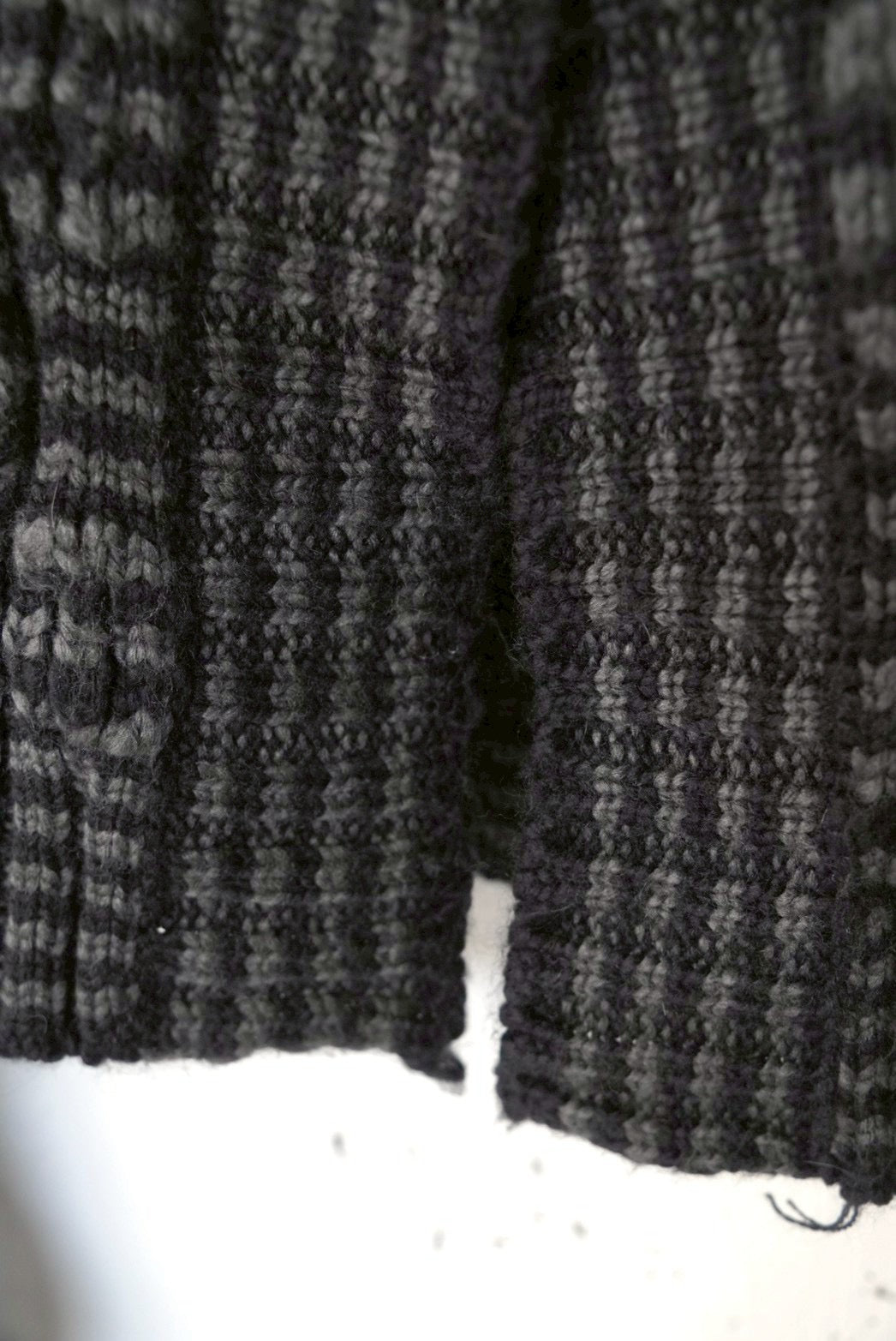 cropped length knit cardigan