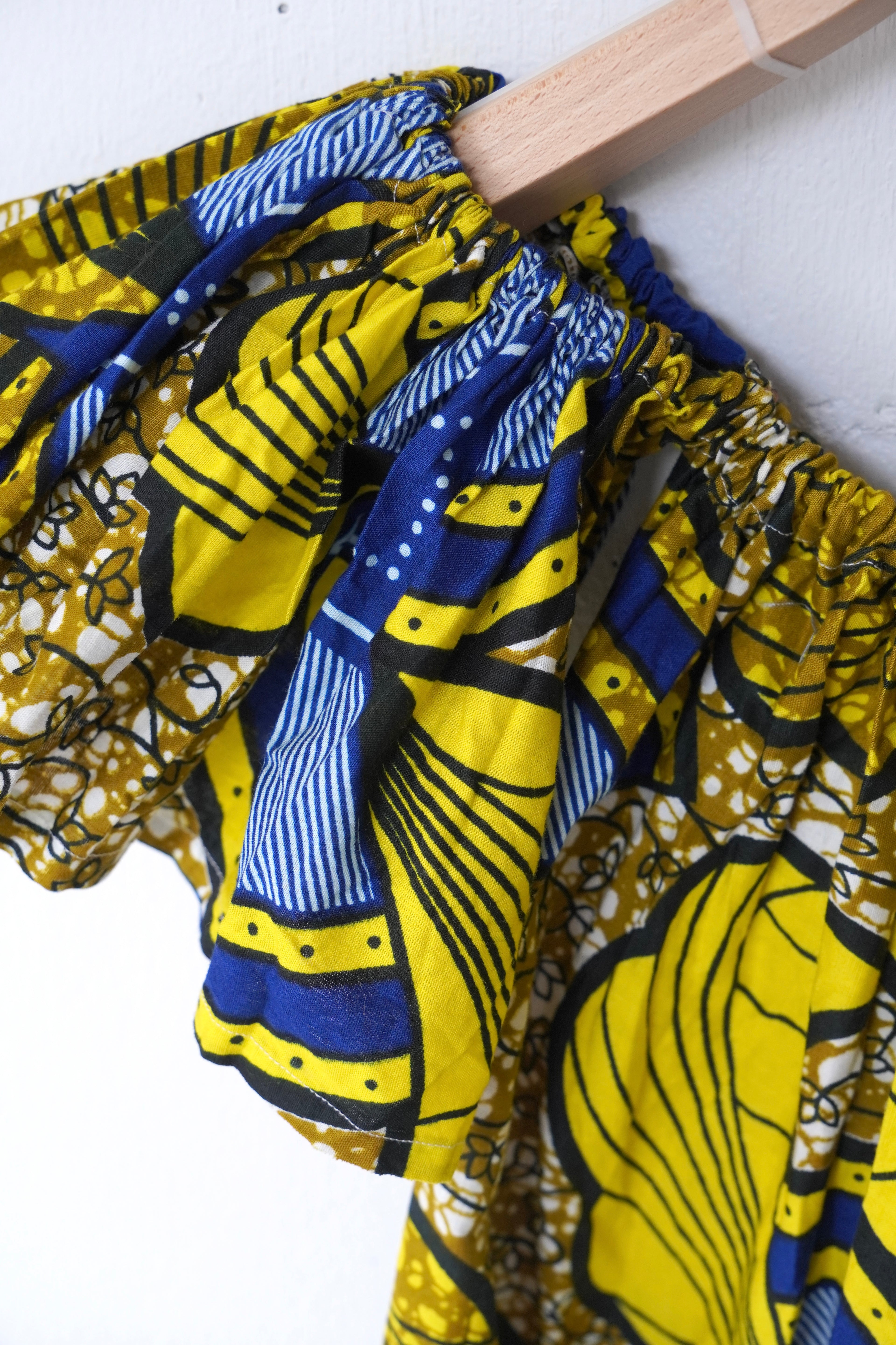 off shoulder batik one piece
