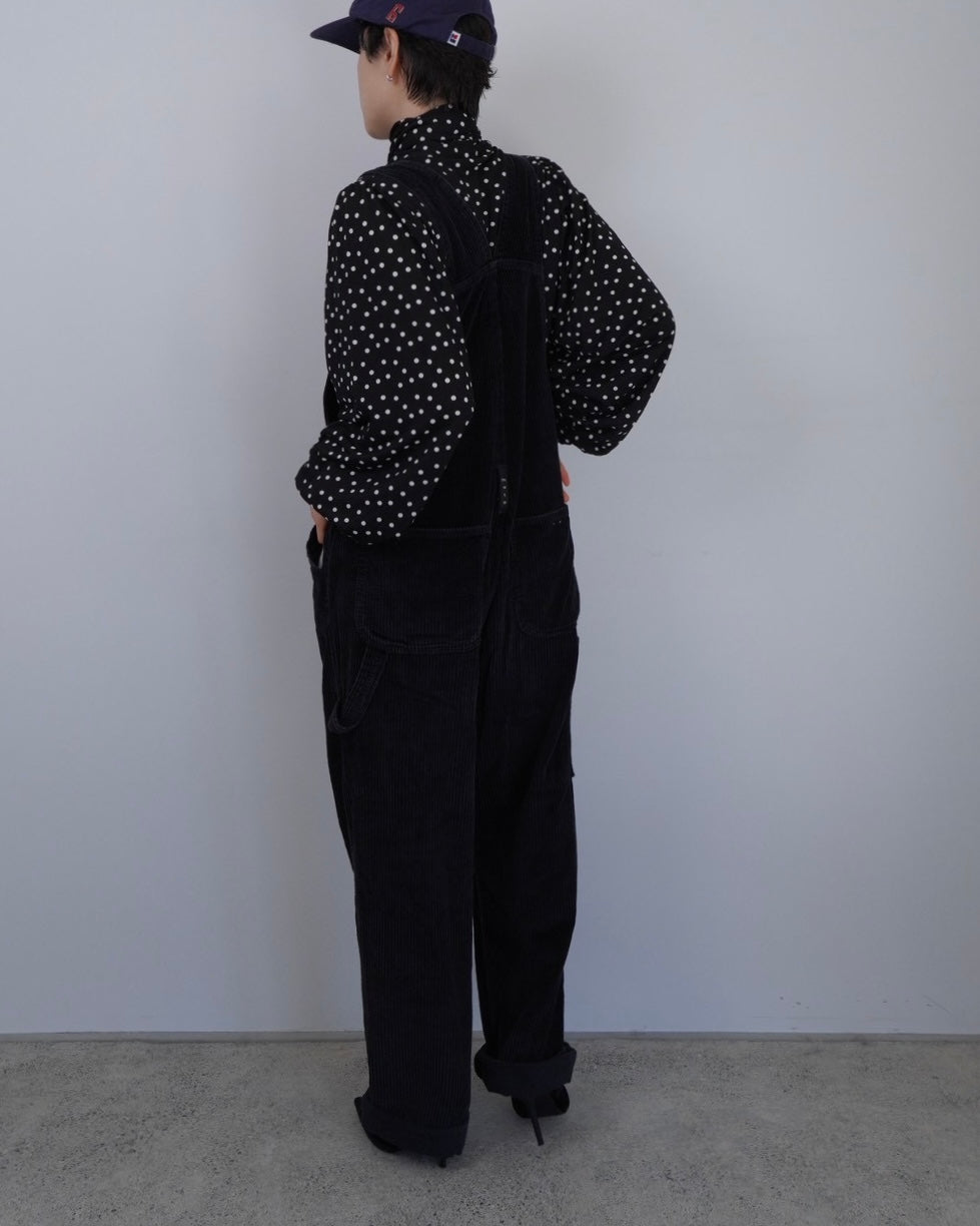 corduroy black overalls