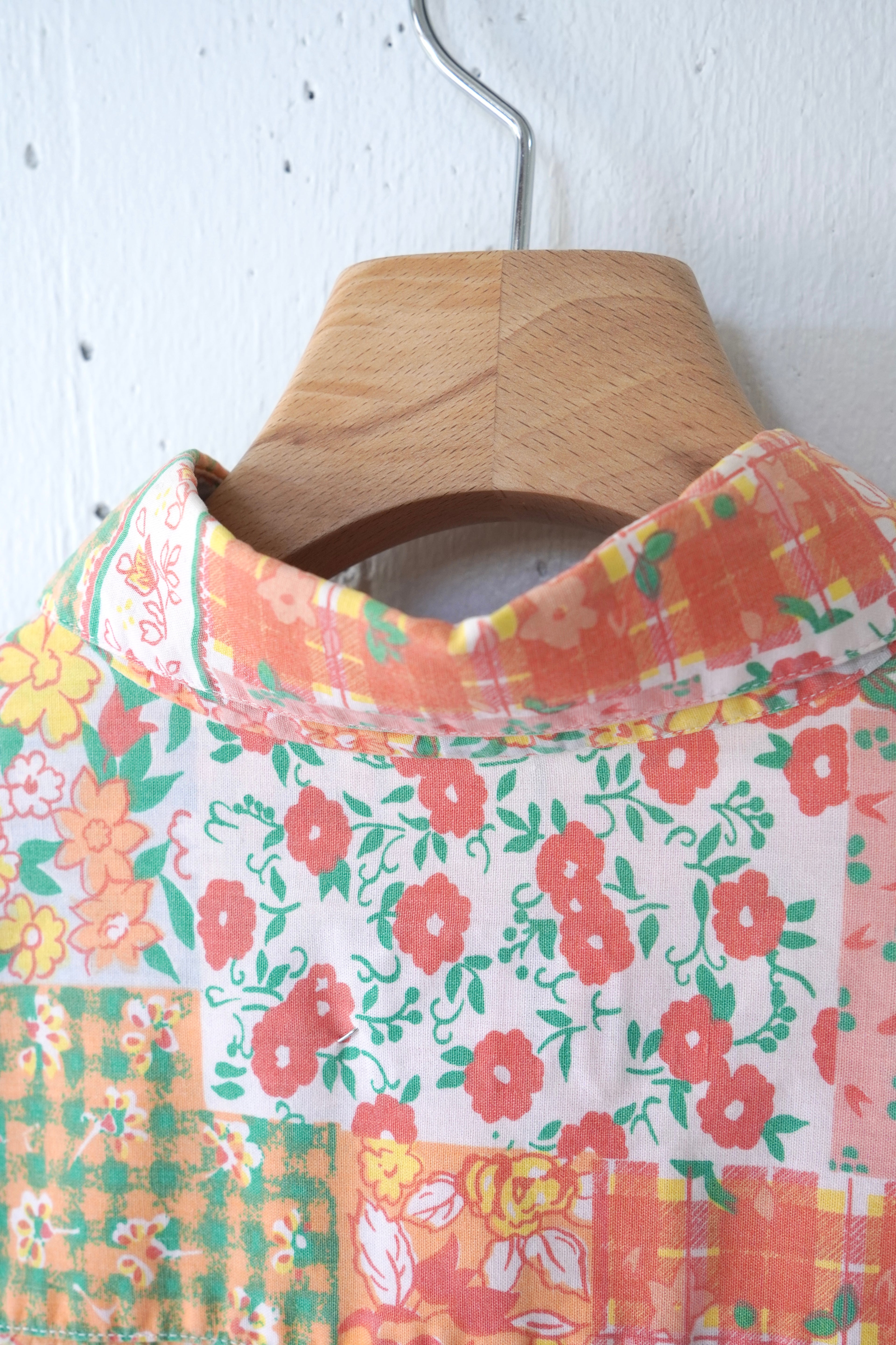 flower cotton shirt