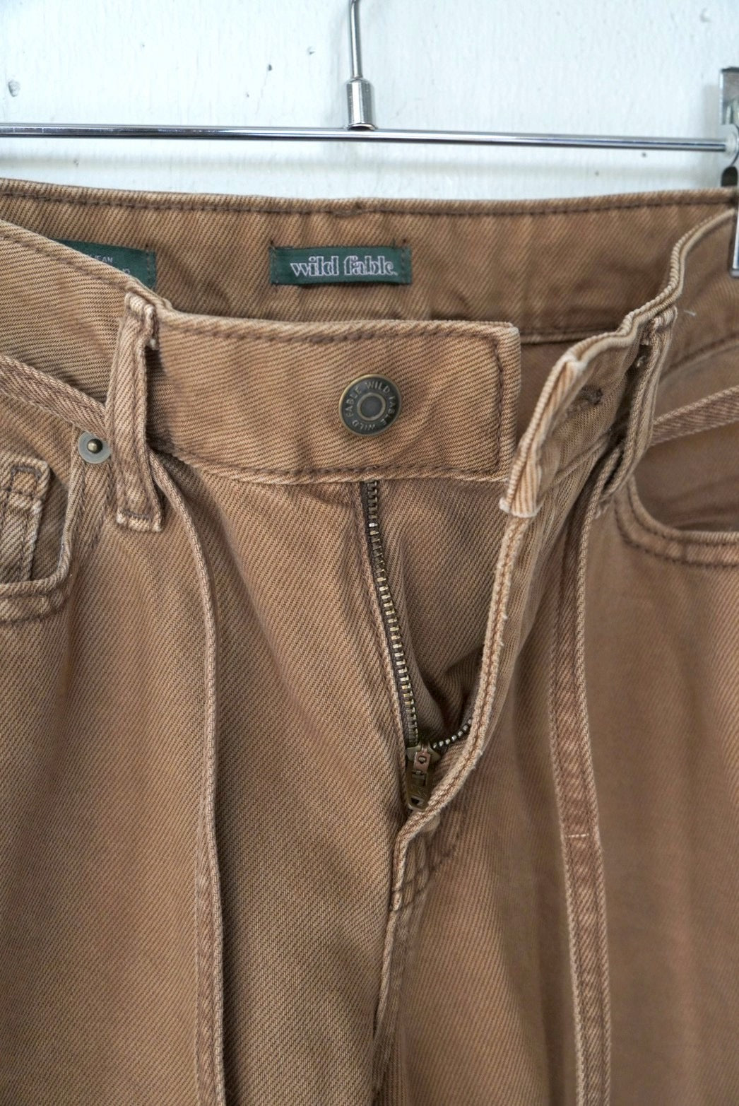 low rise denim pants