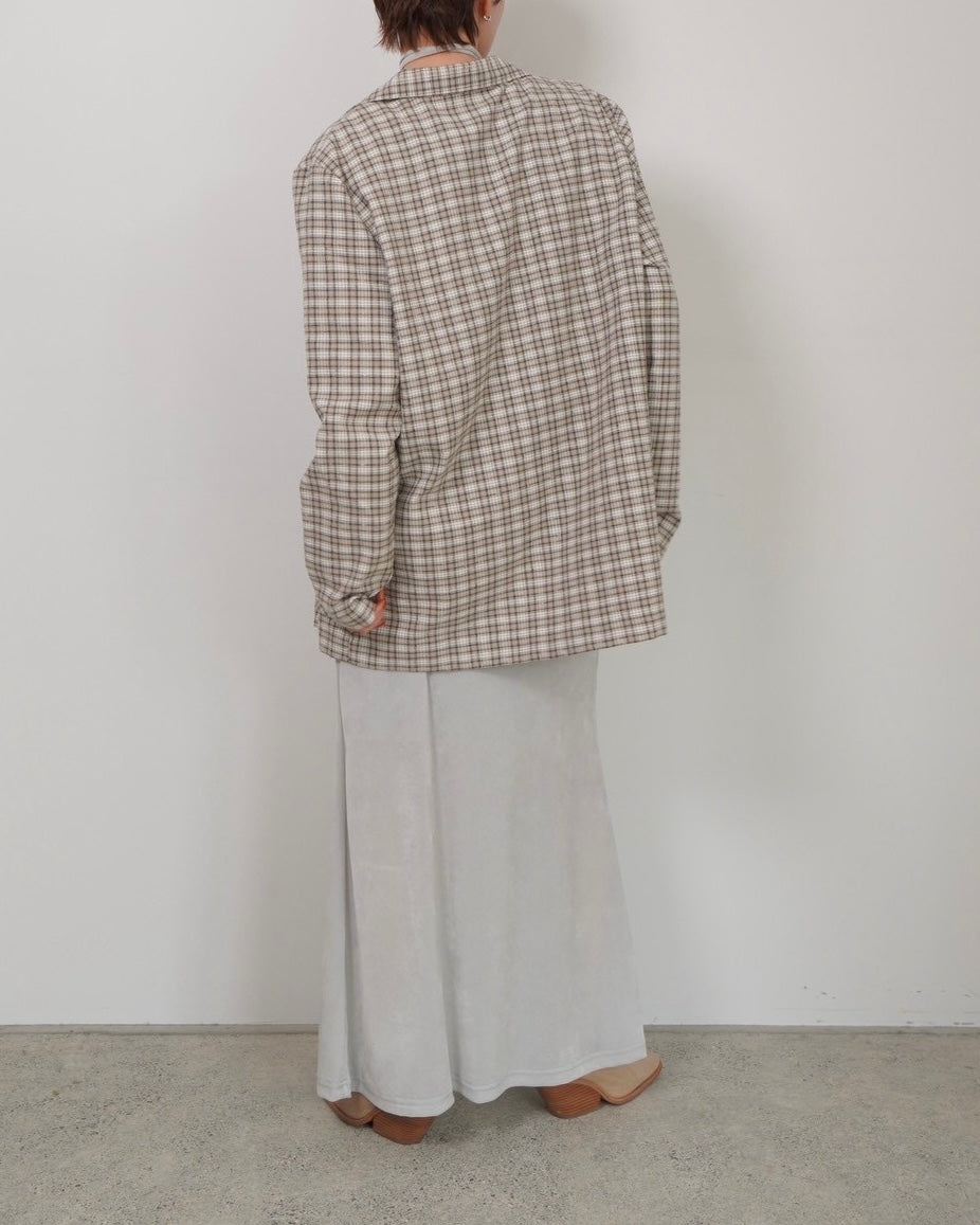over check pattern jacket