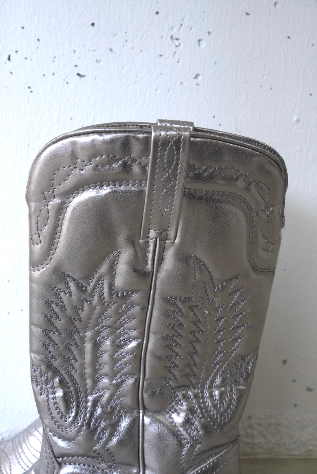 vintage silver western boots