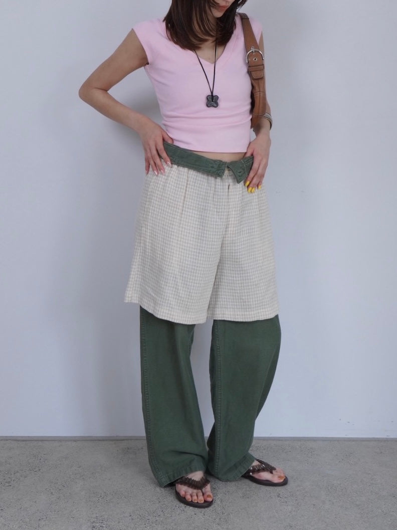 pale pink v neck tops