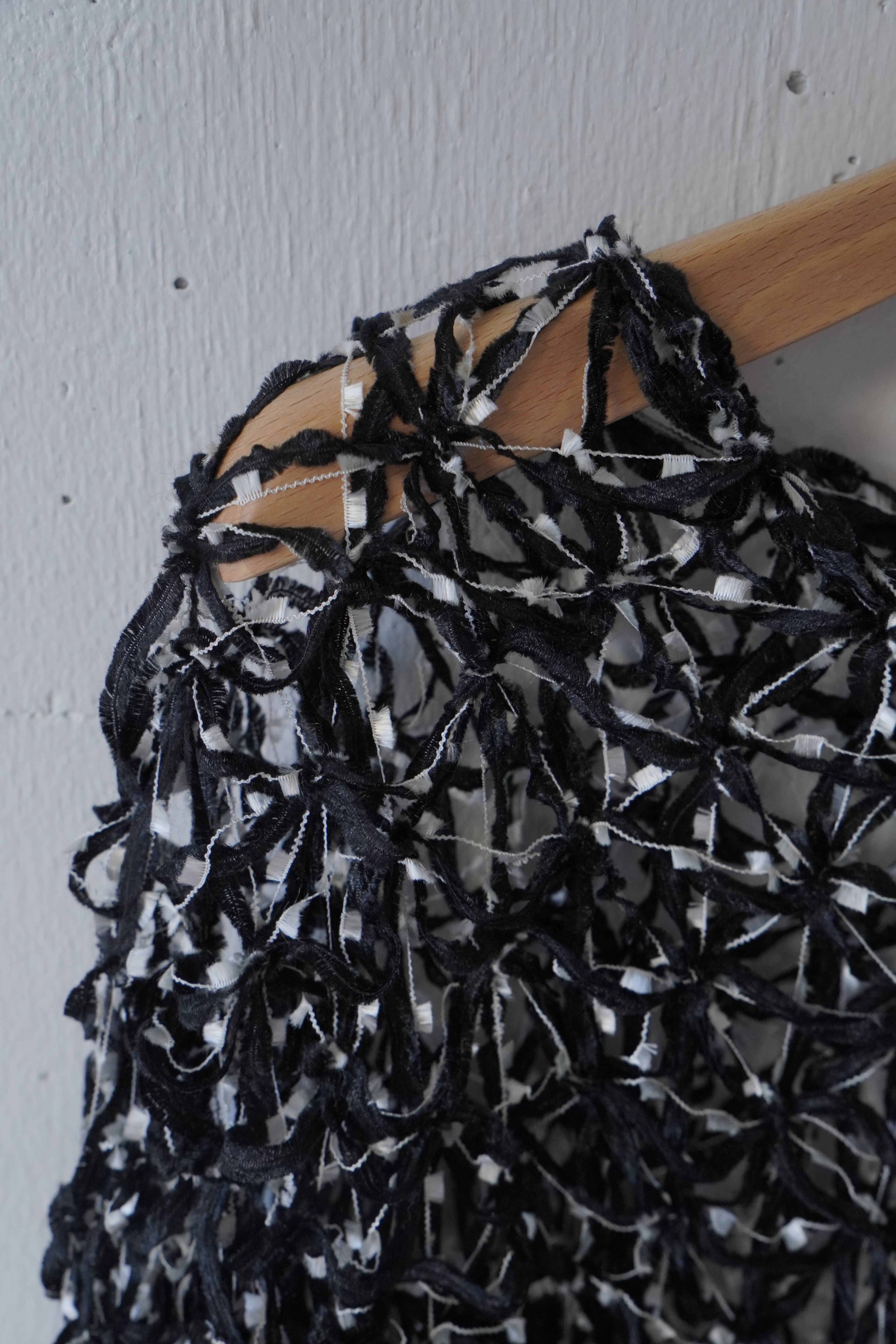 fringe design poncho