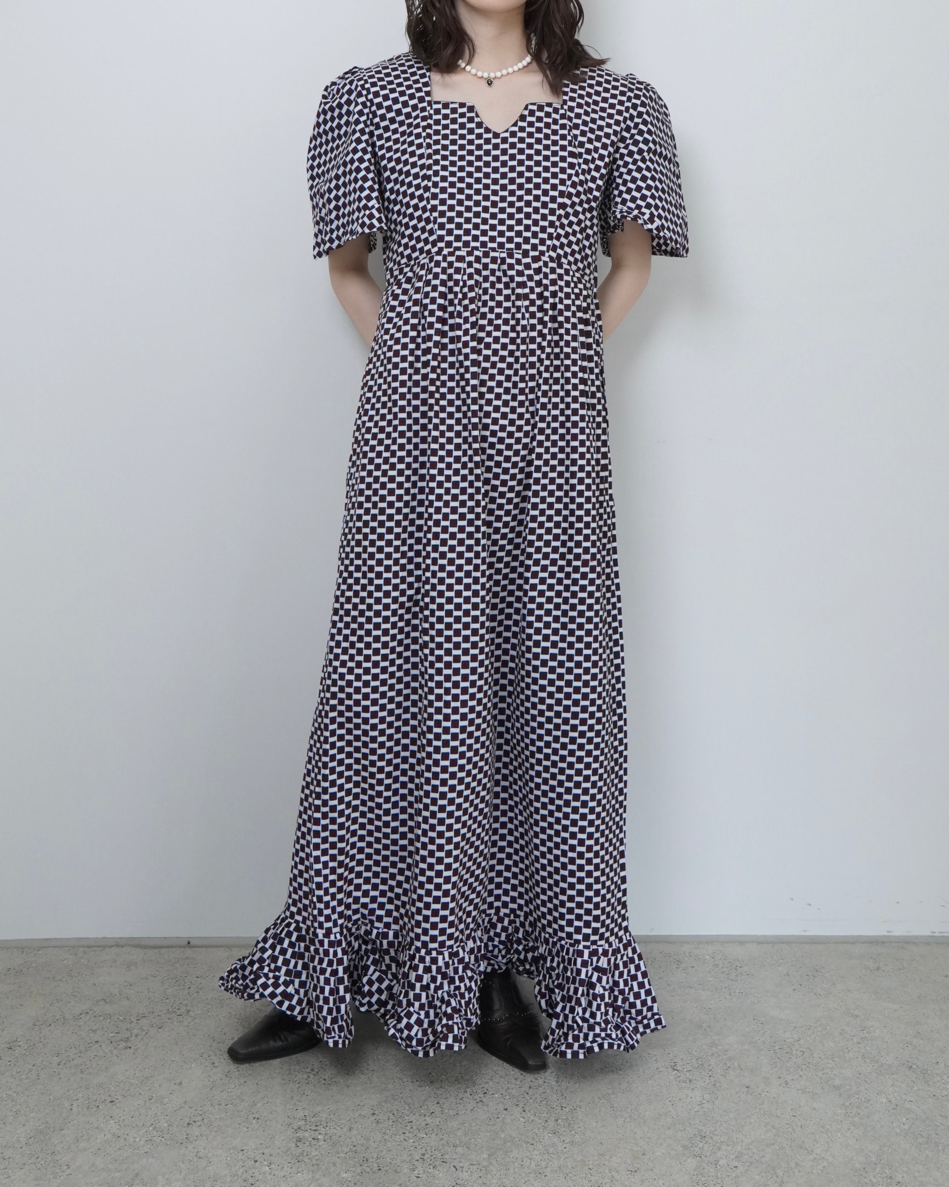 dice pattern batik one piece