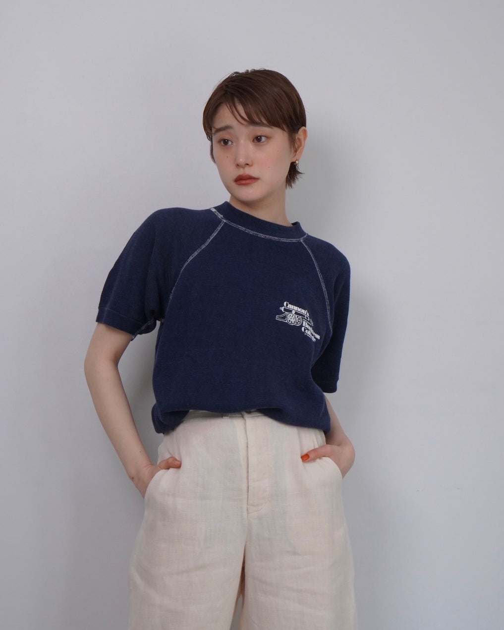 half sleeve sweatshirt