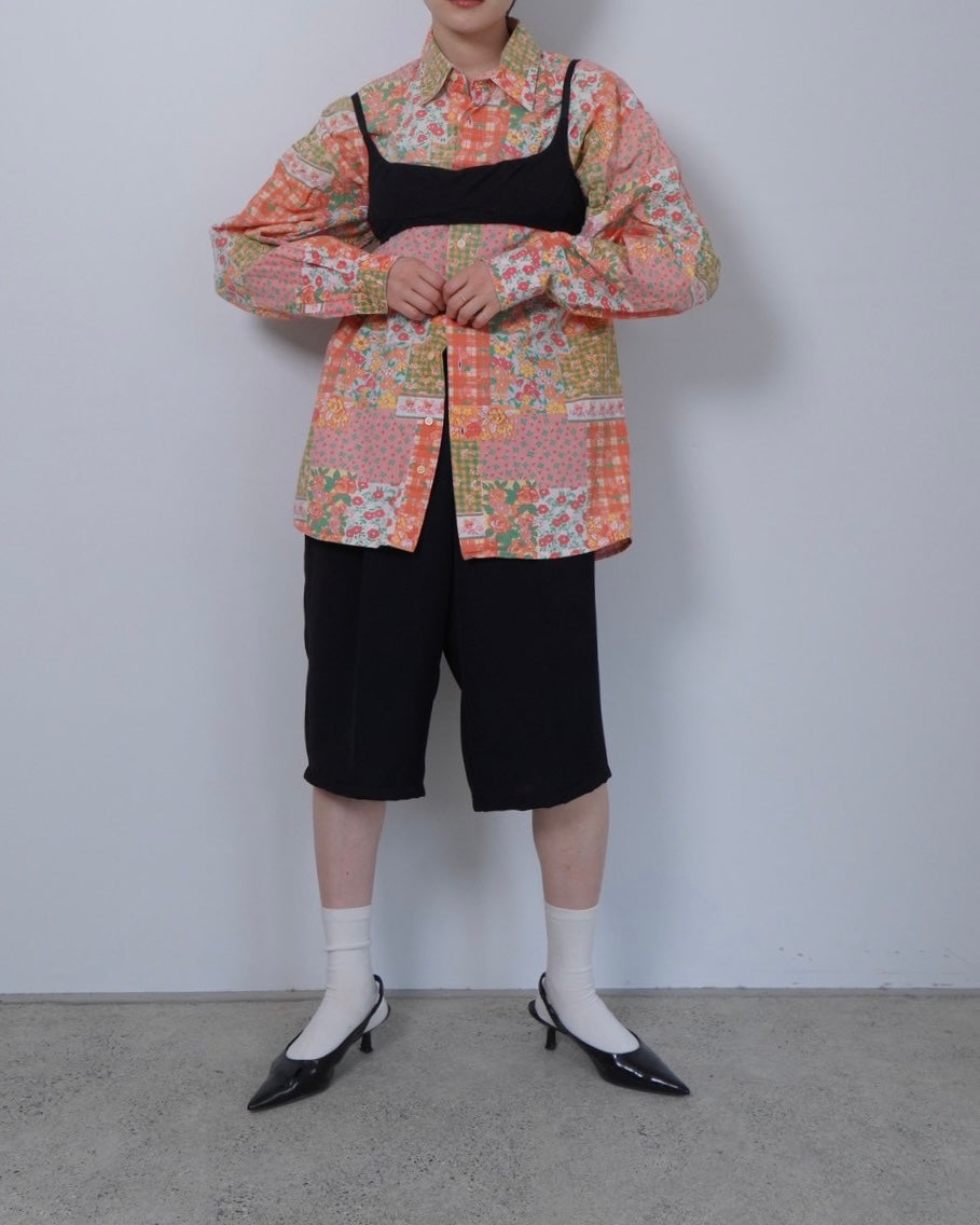 flower cotton shirt