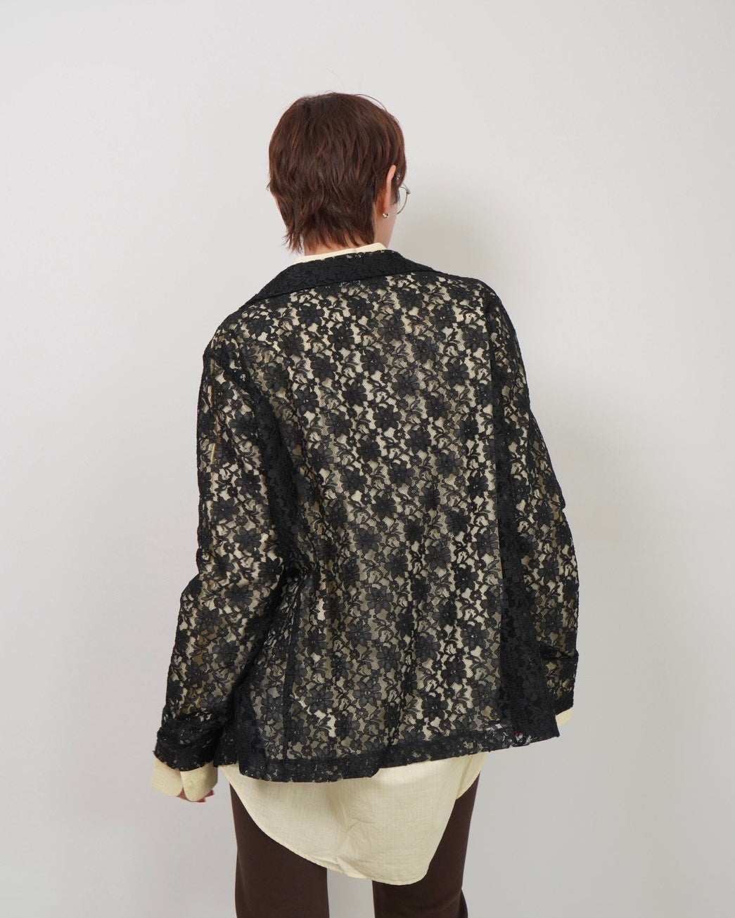 black lace single jacket