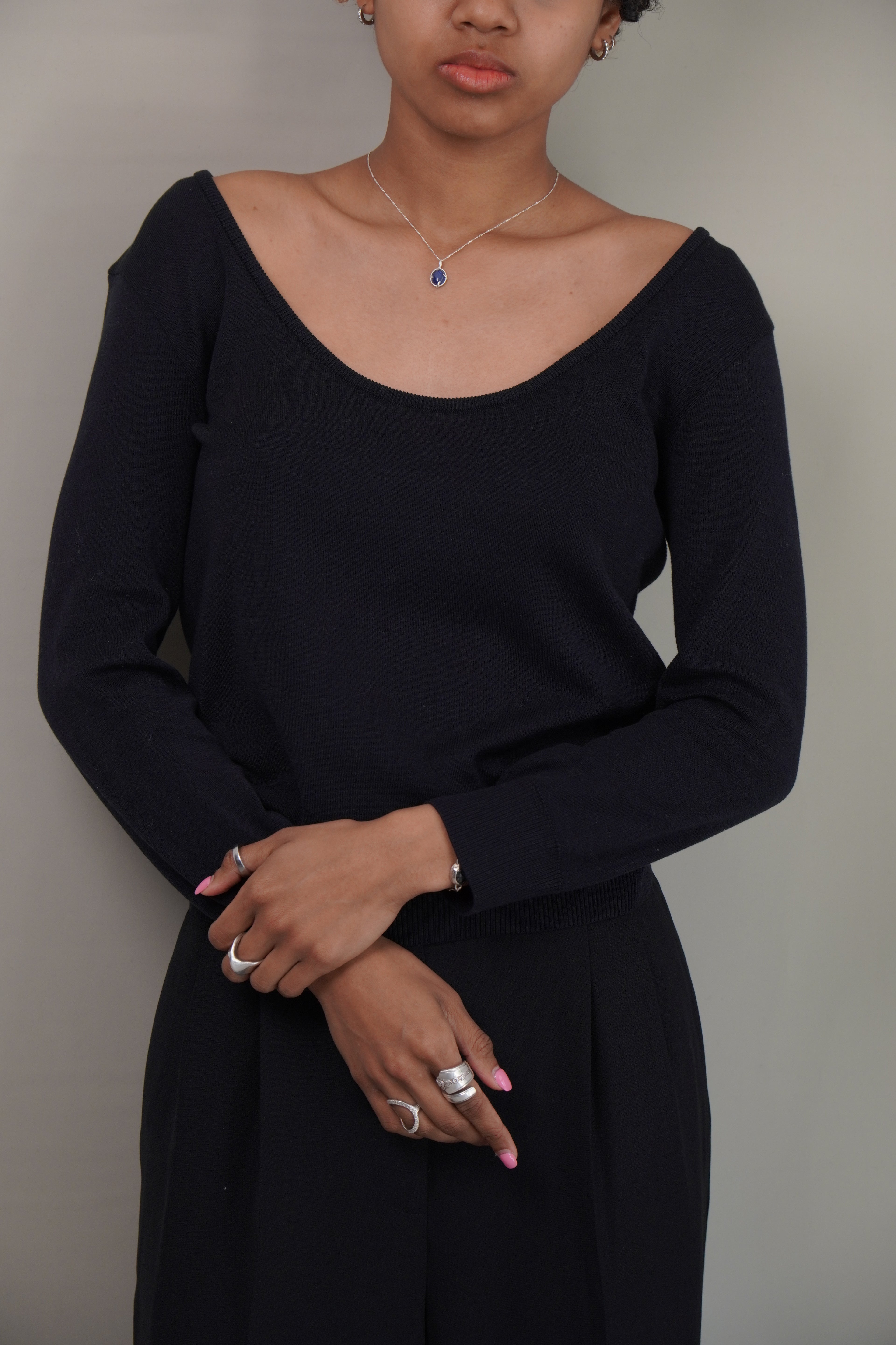 Hesitation Silver necklace