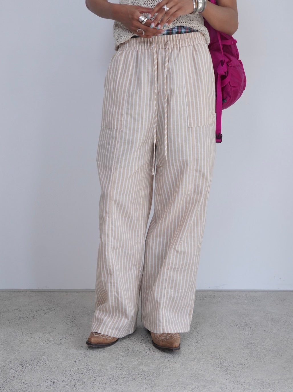 stripe pattern easy pants
