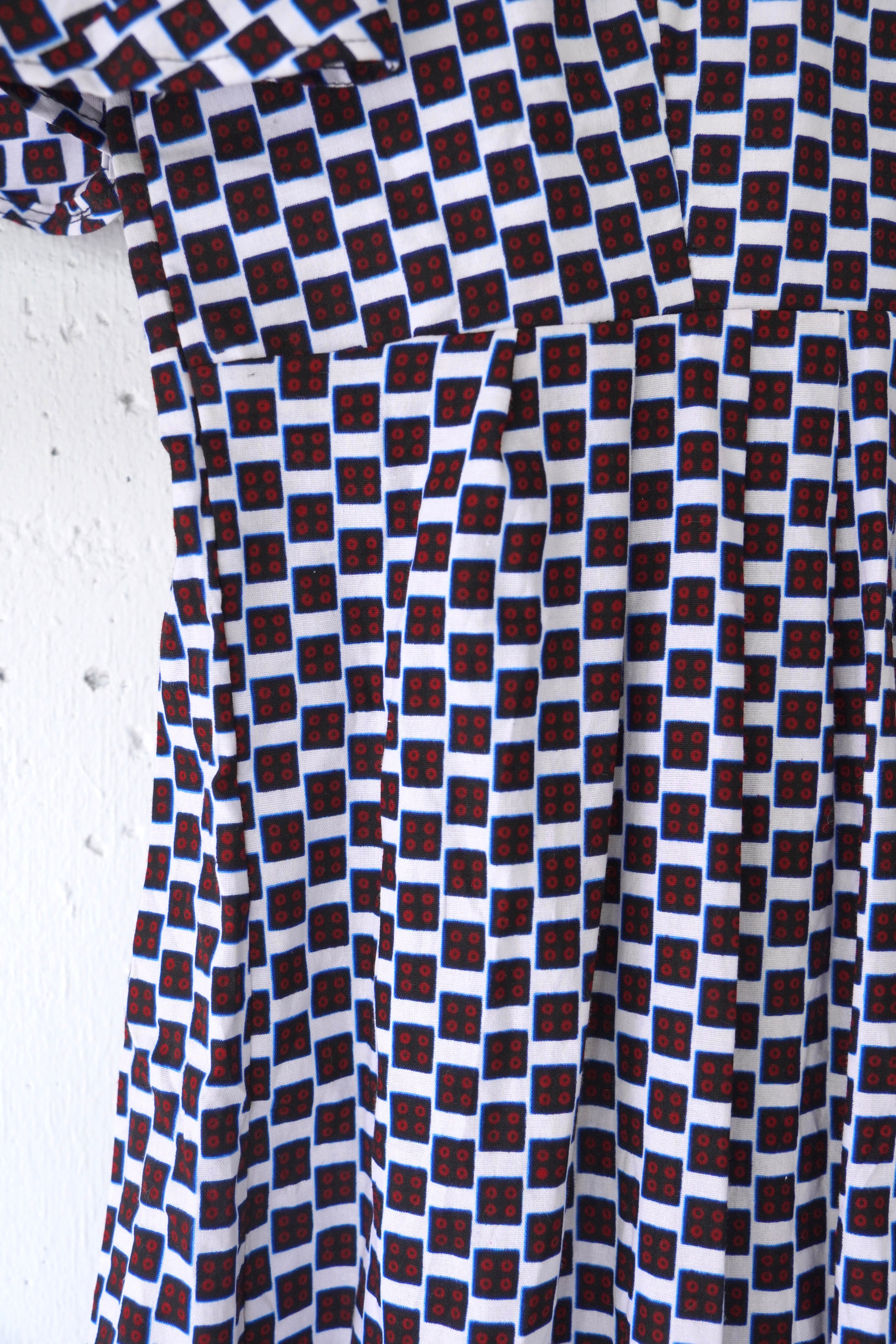 dice pattern batik one piece