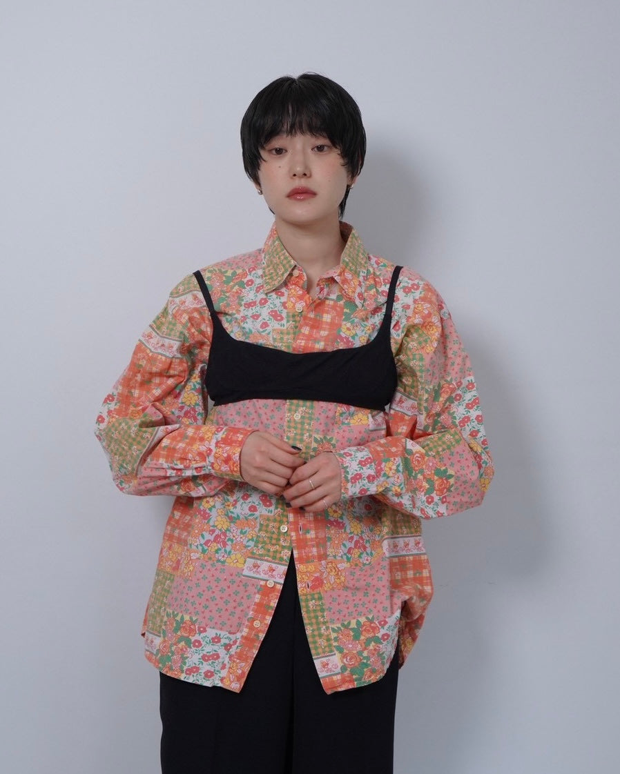 flower cotton shirt