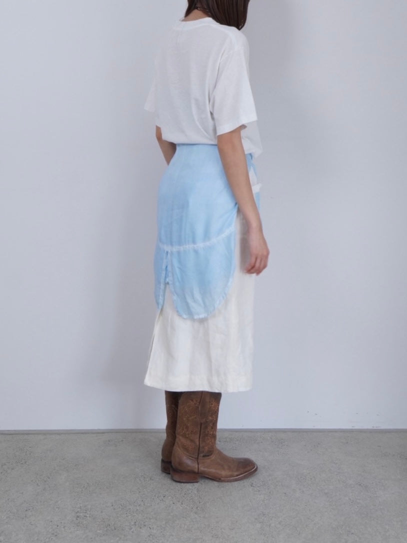 linen straight tight skirt