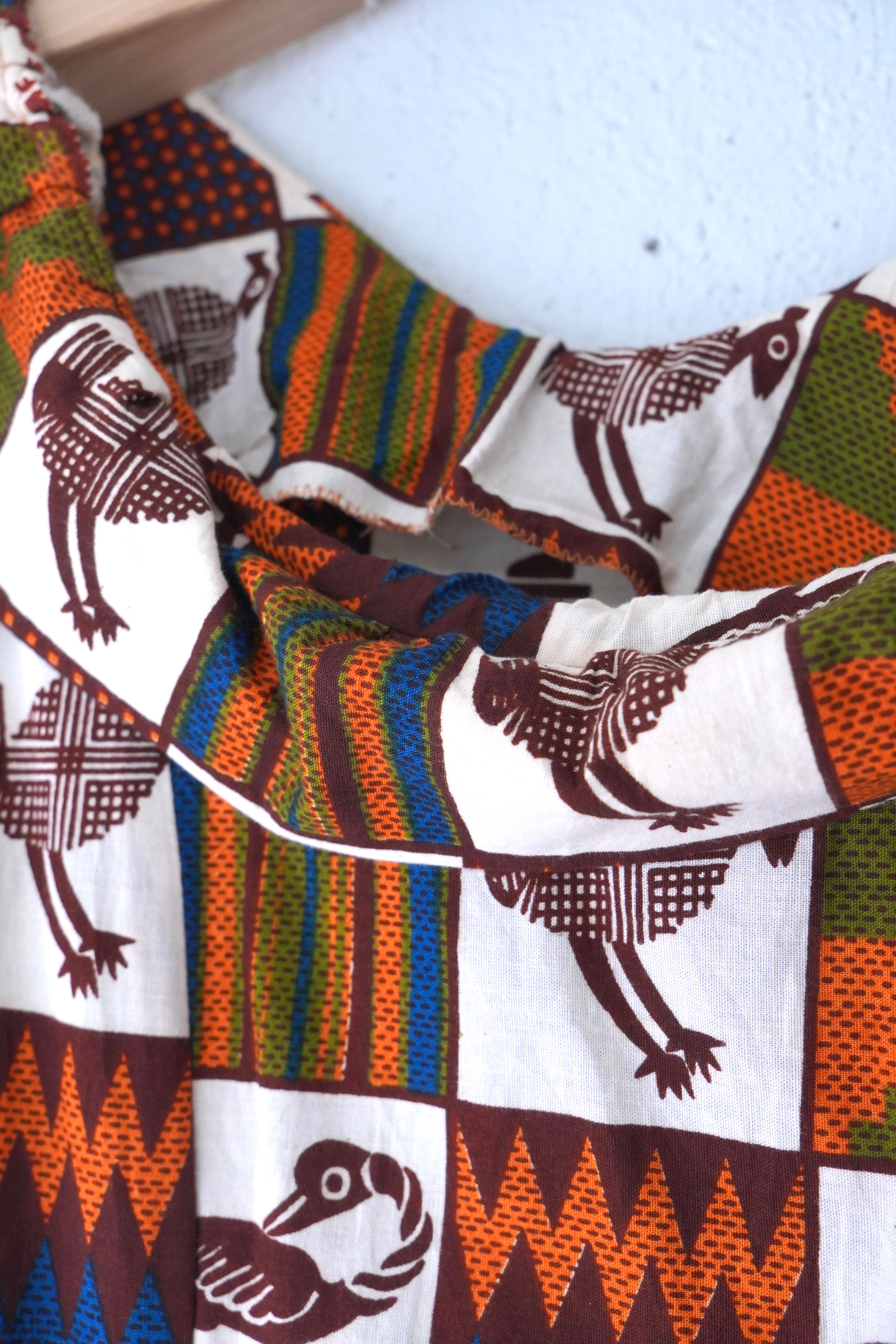 bird pattern batik one piece