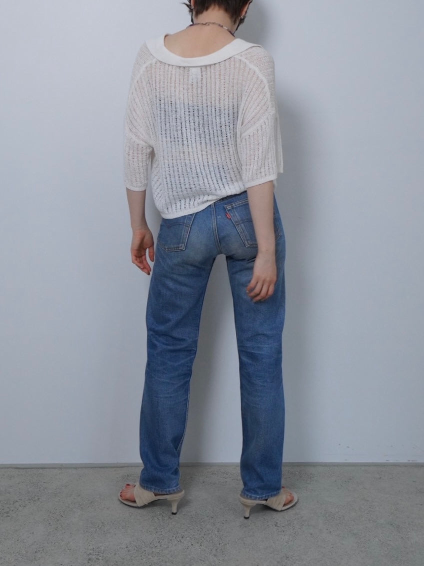 short length summer knit tops