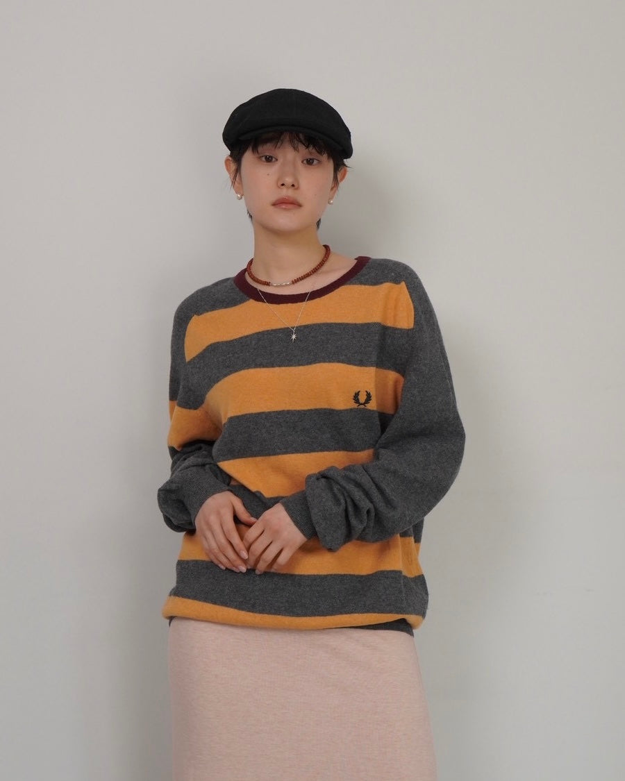 FRED PERRY border knit
