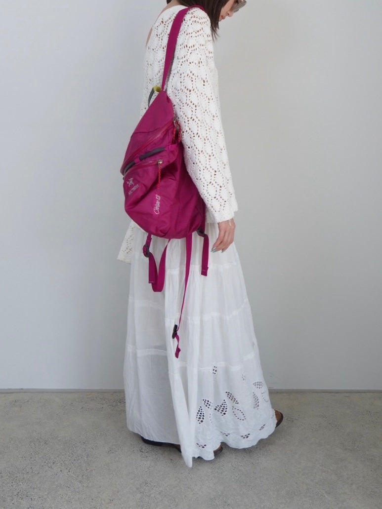 cotton tired skirt