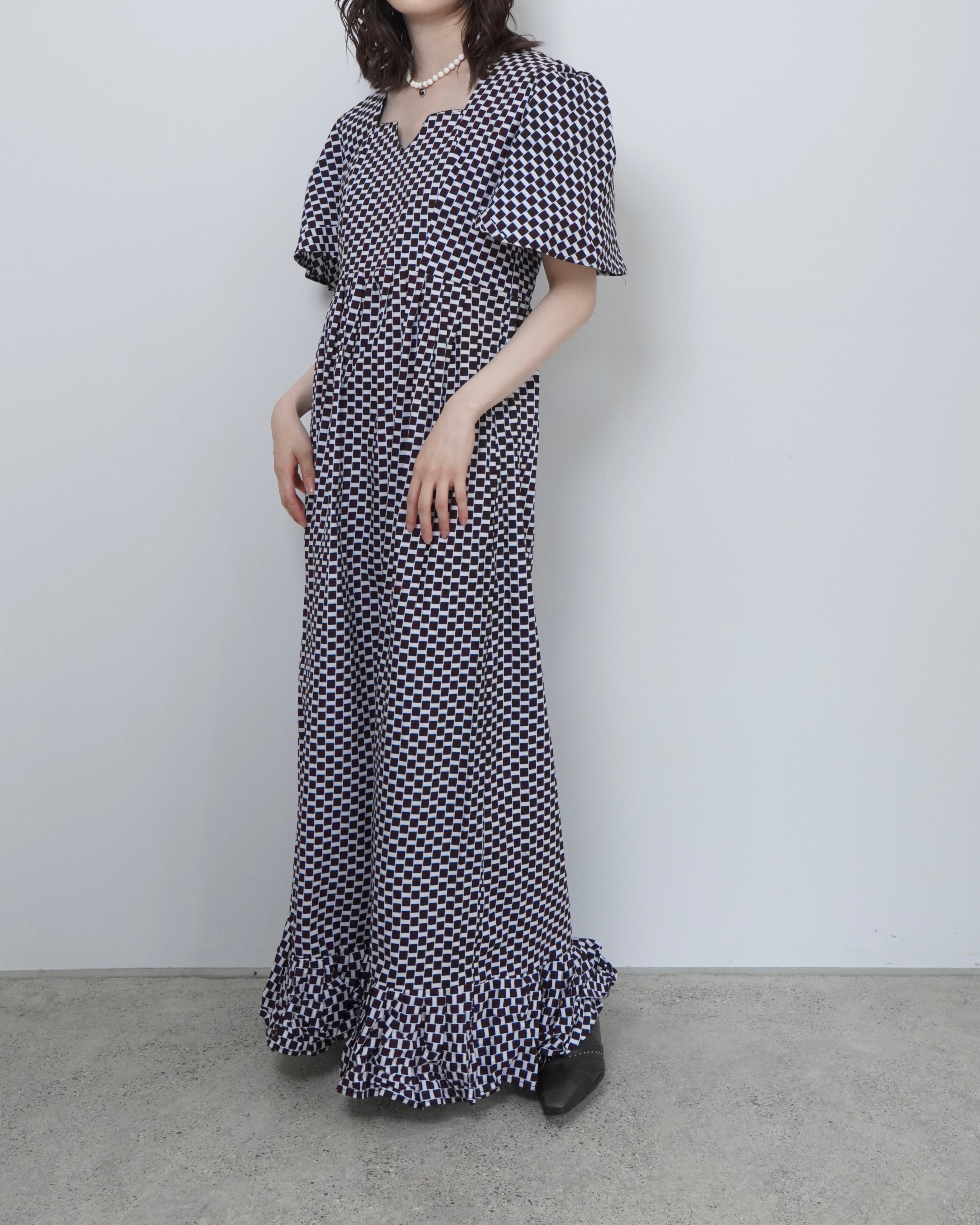 dice pattern batik one piece