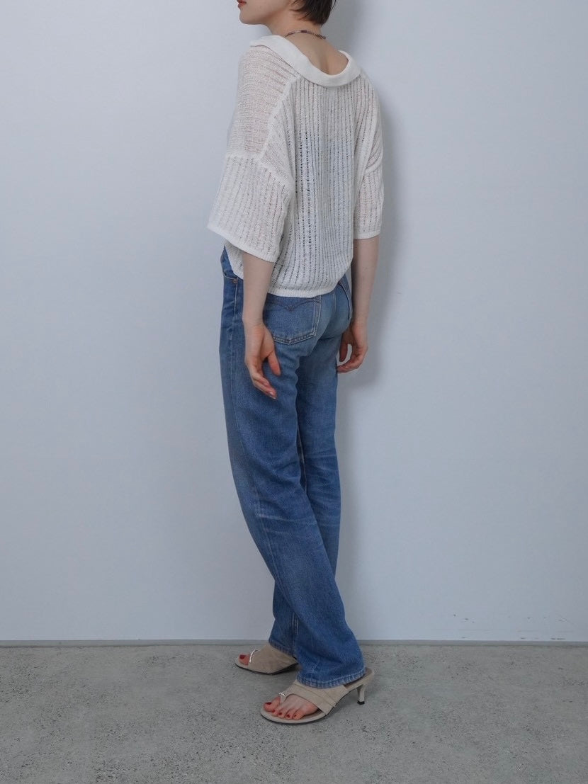 short length summer knit tops