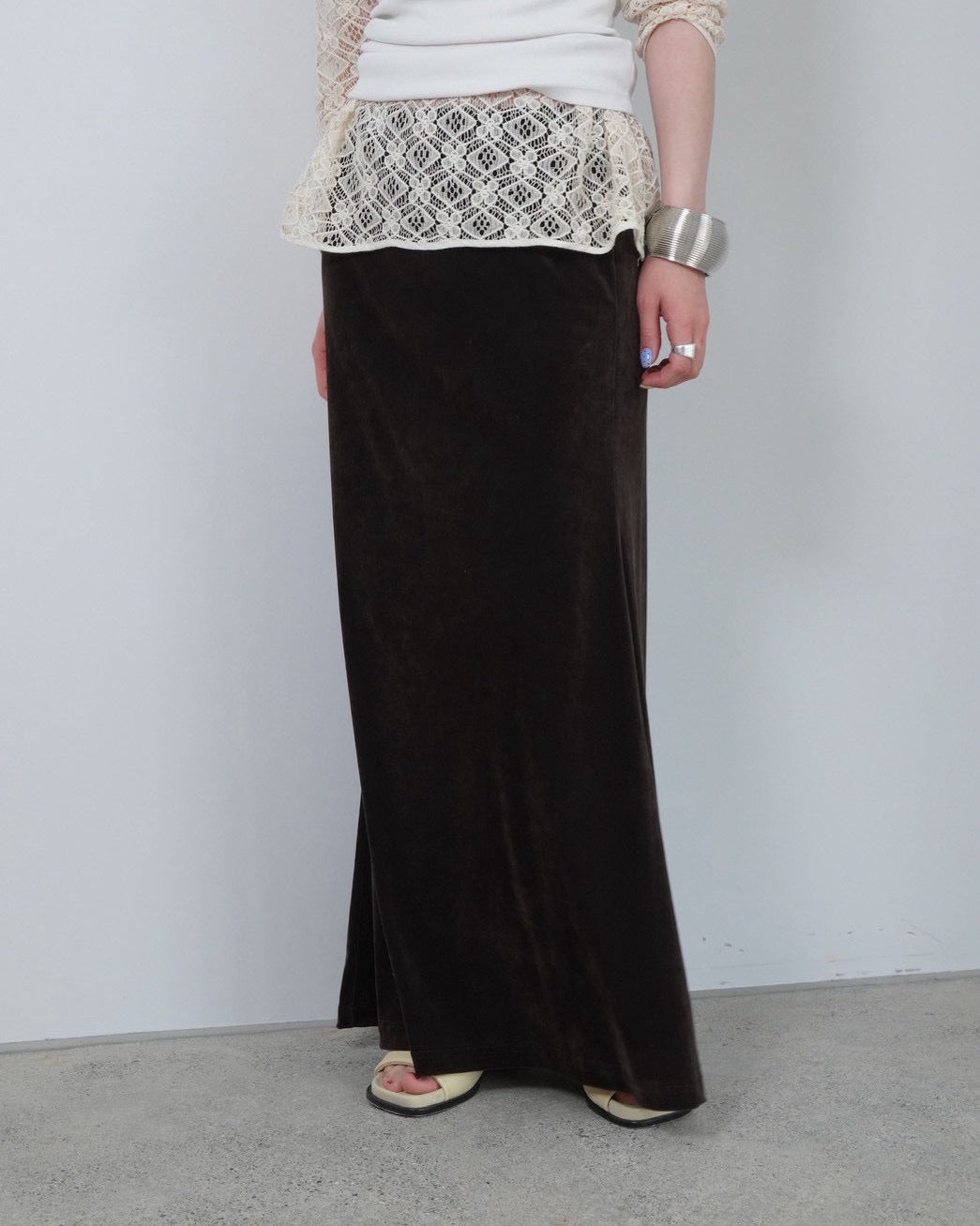 HOU basic maxi skirt