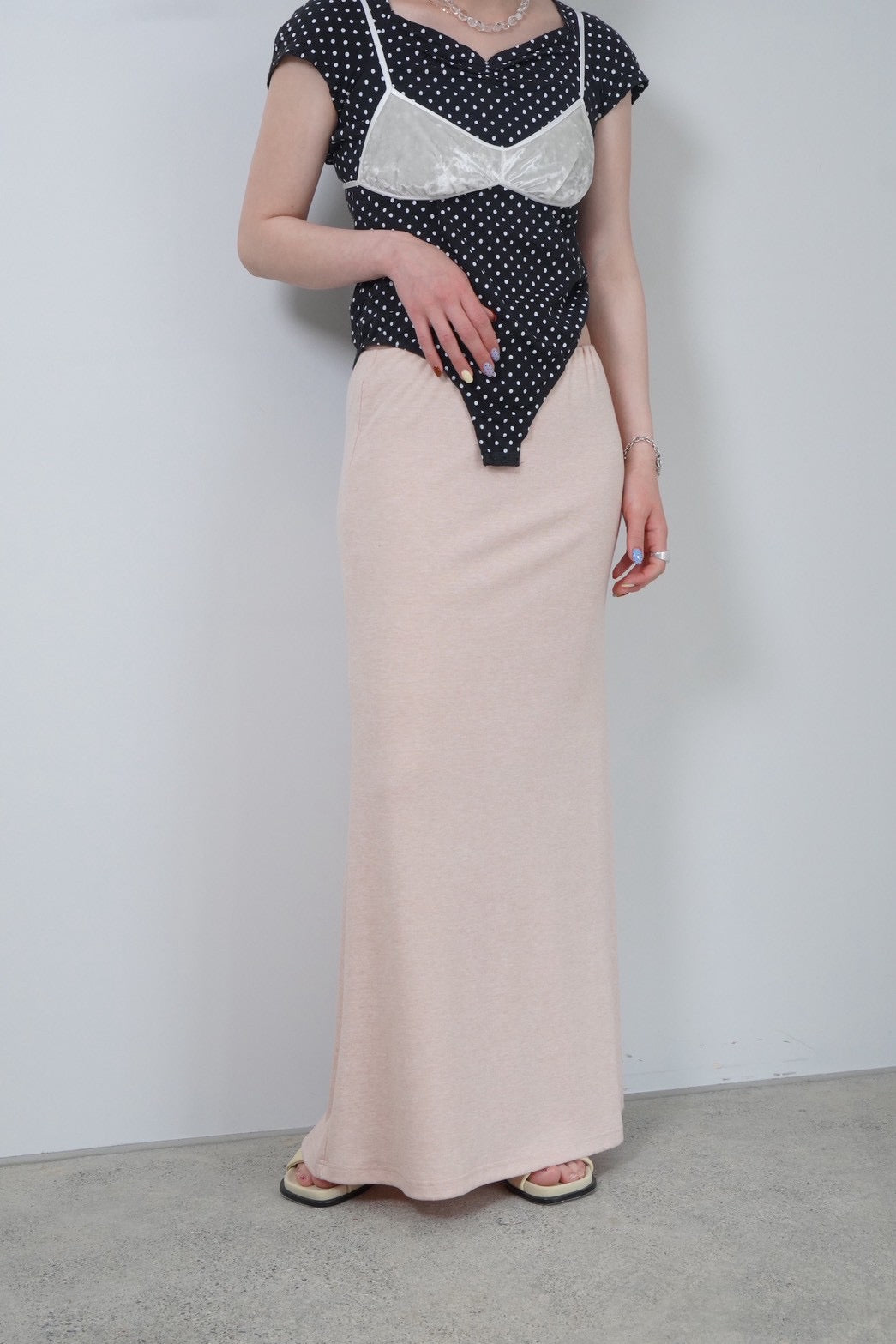 HOU basic maxi skirt