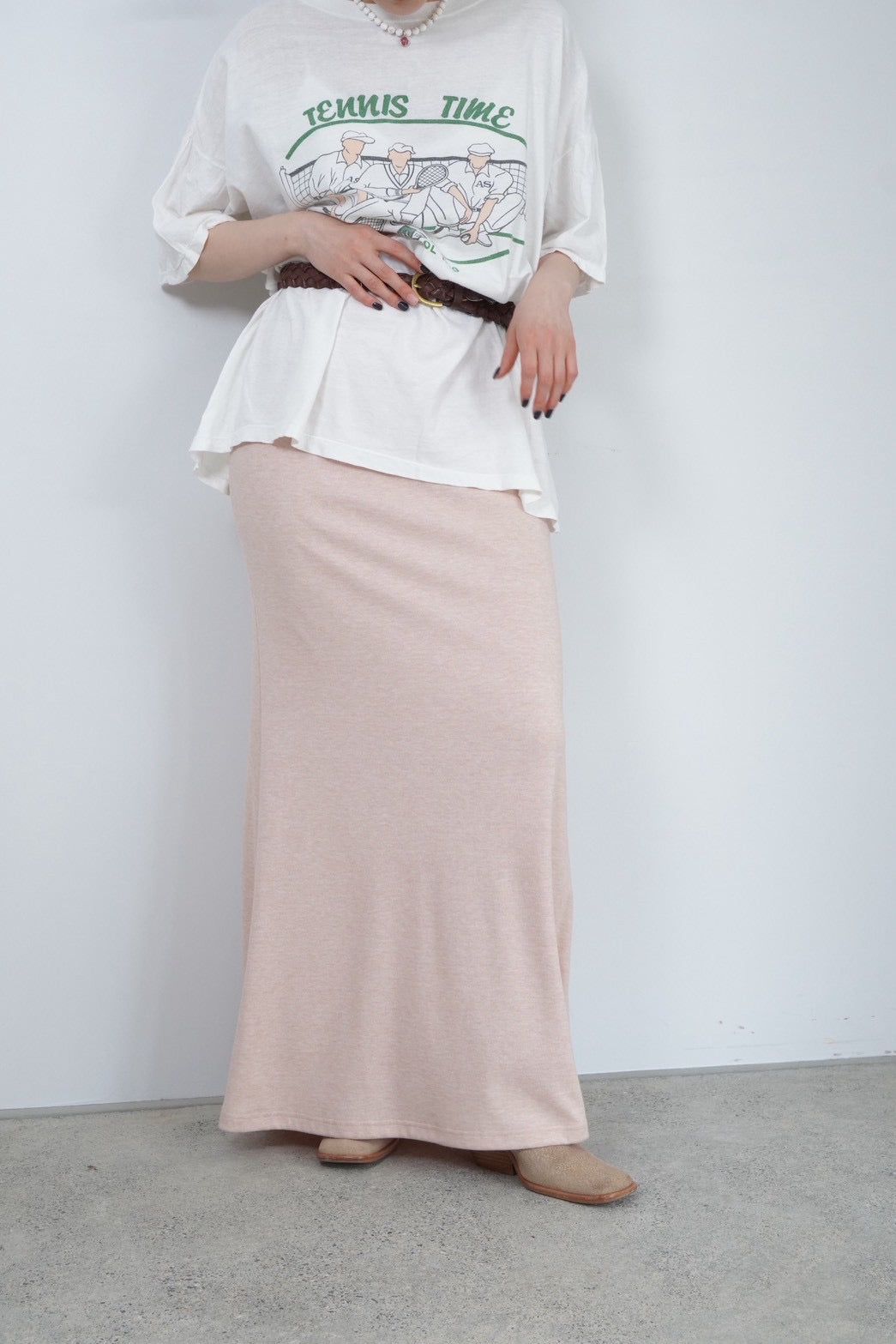 HOU basic maxi skirt