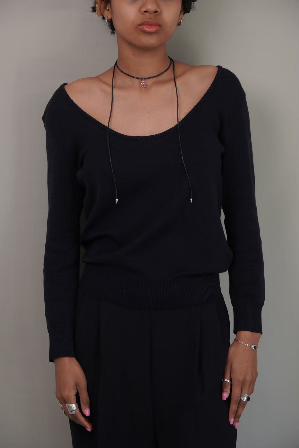 Hesitation Black leather code