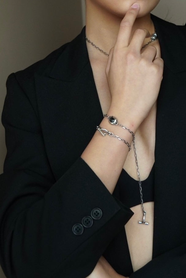STONE CHAIN BRACELET